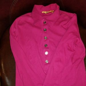 Authentic Tory Burch Long Sleeve Polo